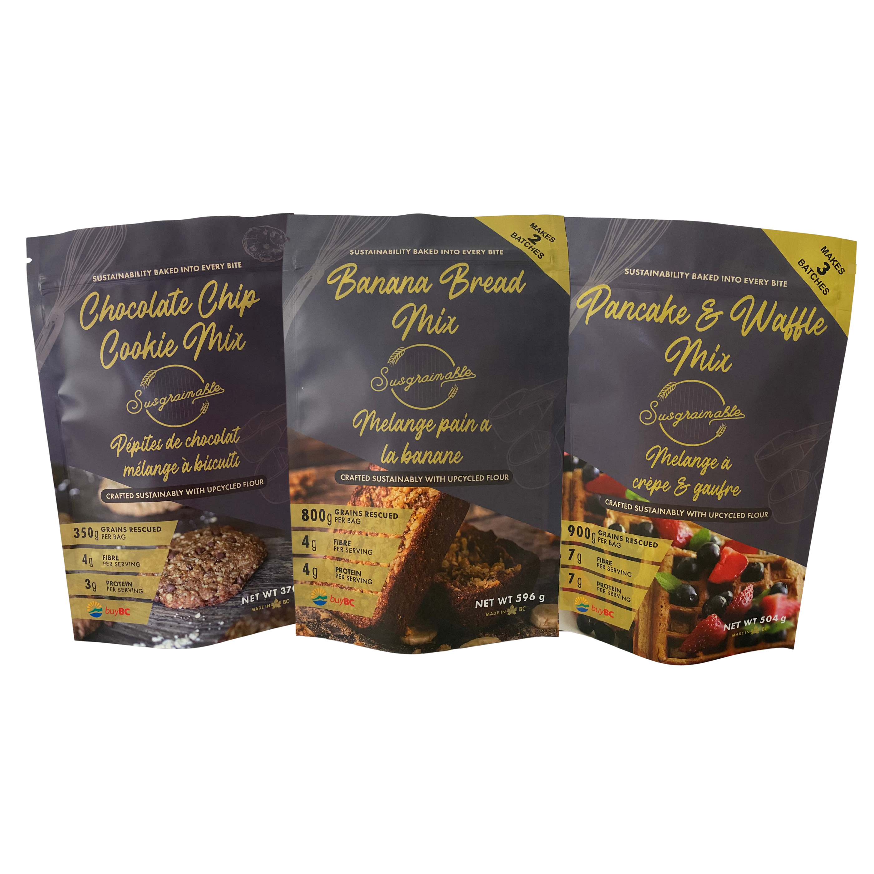 Susgrainable Baking Mixes Trio