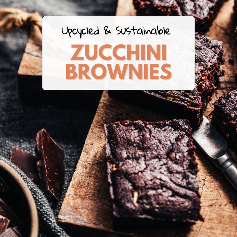 Blender Zucchini Brownies with Upcycled Barley Flour Chocolate Chip Cookie Mix