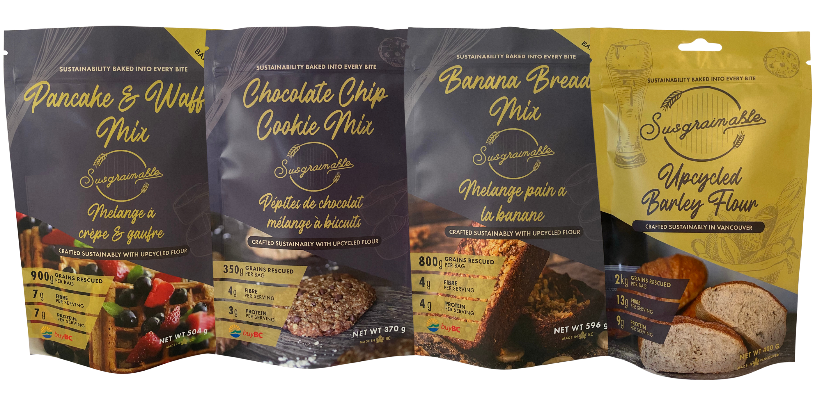 Susgrainable Baking Mixes with Flour